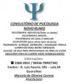 CONSULTÓRIO DE PSICOLOGIA NOVO RUMO